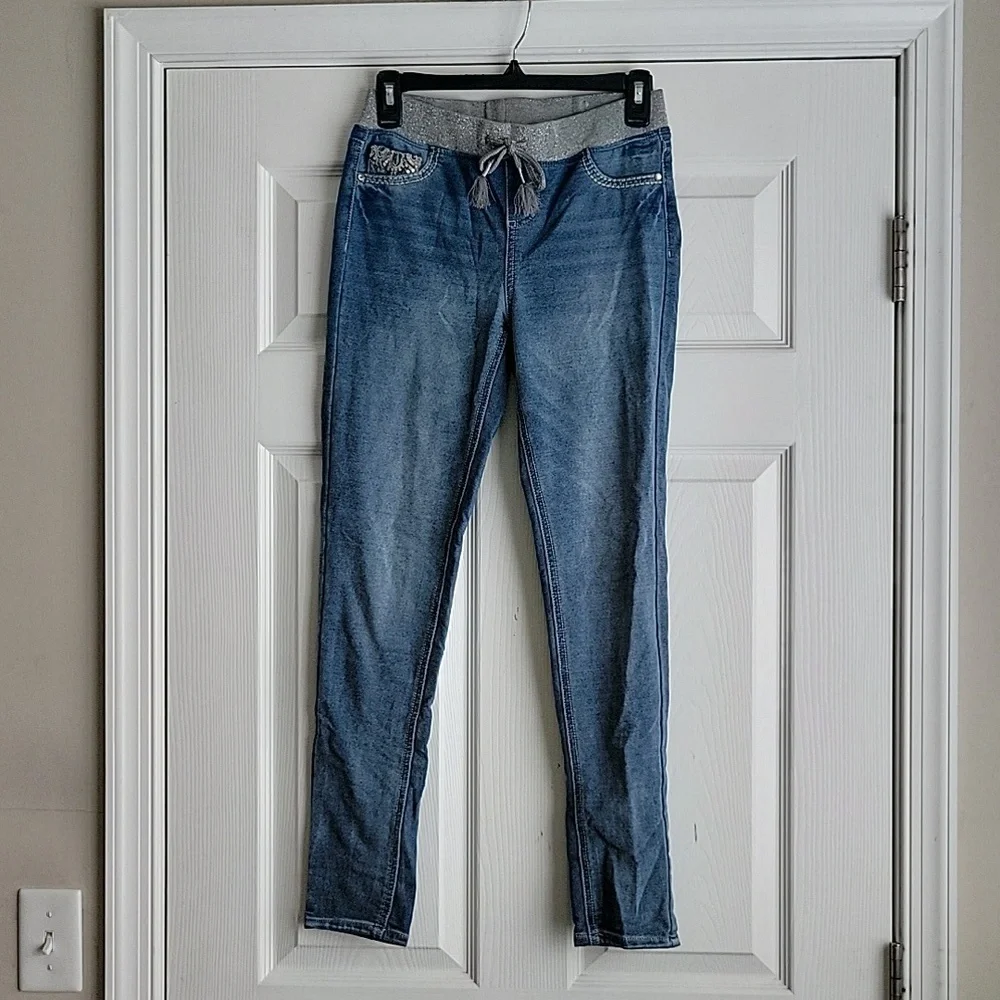Justice Girl's Mid Rise Jeggings